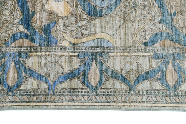 Handmade Wool Chob Rang Area Rug 267cm x 183cm / 8'9'' x 6' - Image 4