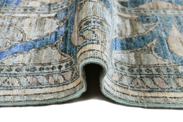 Handmade Wool Chob Rang Area Rug 267cm x 183cm / 8'9'' x 6' - Image 5