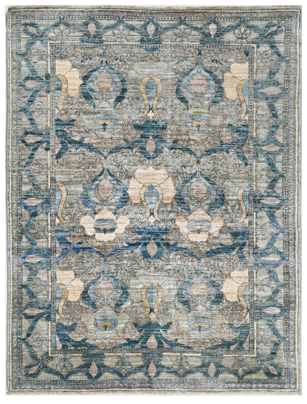 Handmade Wool Chob Rang Area Rug 267cm x 183cm / 8'9'' x 6'