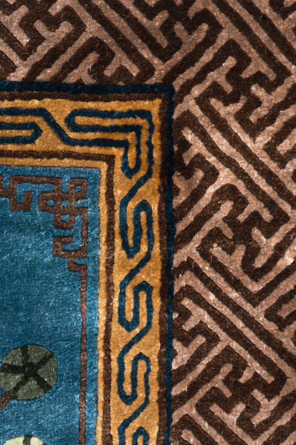 Chinese Pao Toa Silk Rug 152cm x 92cm / 5' x 3' - Image 4