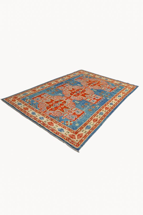 Afghan Abshar Rug 205cm x 151cm / 6ft 9in x 5ft - Image 7