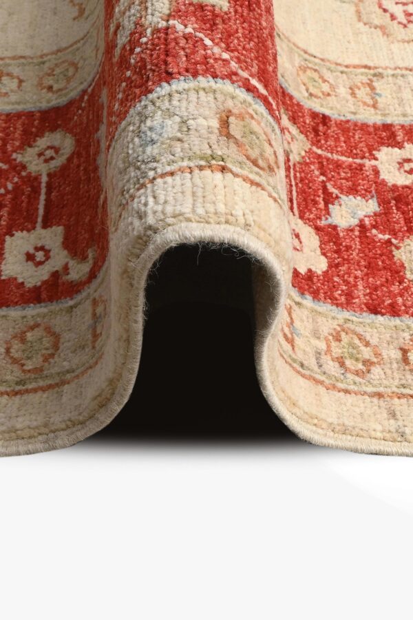 Afghan Ziegler Rug 254cm x 166cm / 8ft 4in x 5ft 5in - Image 4
